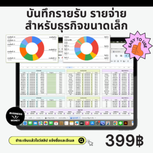 ไฟล์บันทึกรายรับ รายจ่าย สำหรับธุรกิจขนาดเล็ก